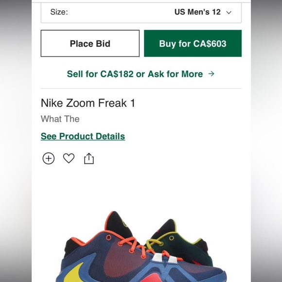 Nike Giannis Zoom Freak 1 What The Size 12 - Picture 8 of 8